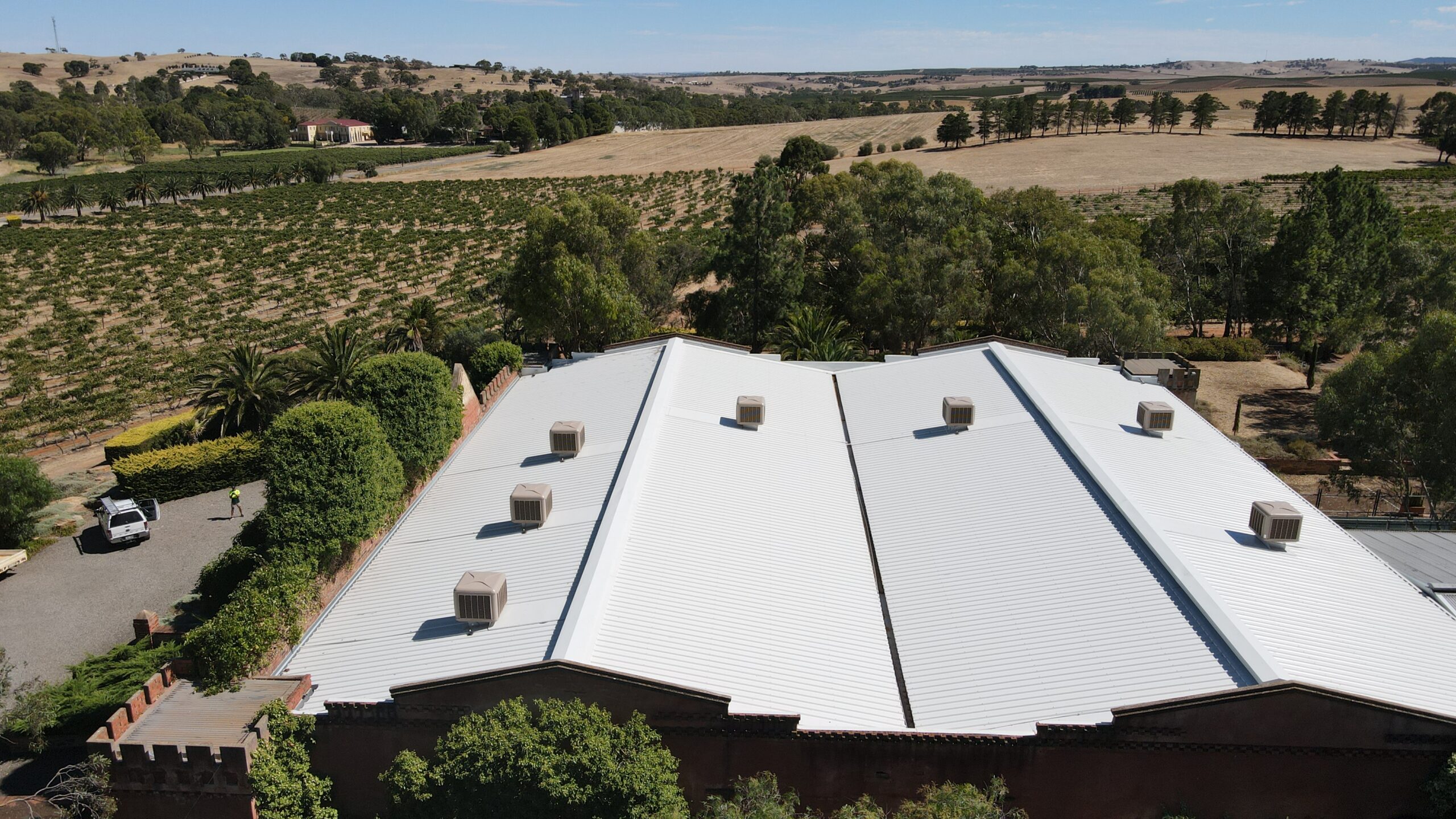 Contemporary Metal Roofs Installation Modern residential roofs with clean metal finish